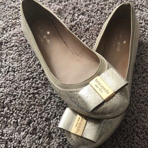 Kate Spade Gold Flats
